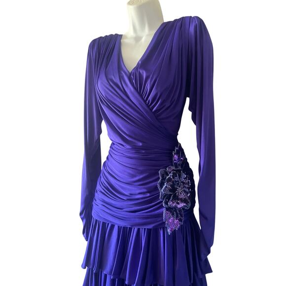 Vintage Tadashi Beaded Dress‎ - Picture 8 of 10